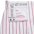 thumbnail image 4 of Champro Men's Adult Triple Crown Pinstripe Knicker, White/Scarlet, Large, 4 of 7