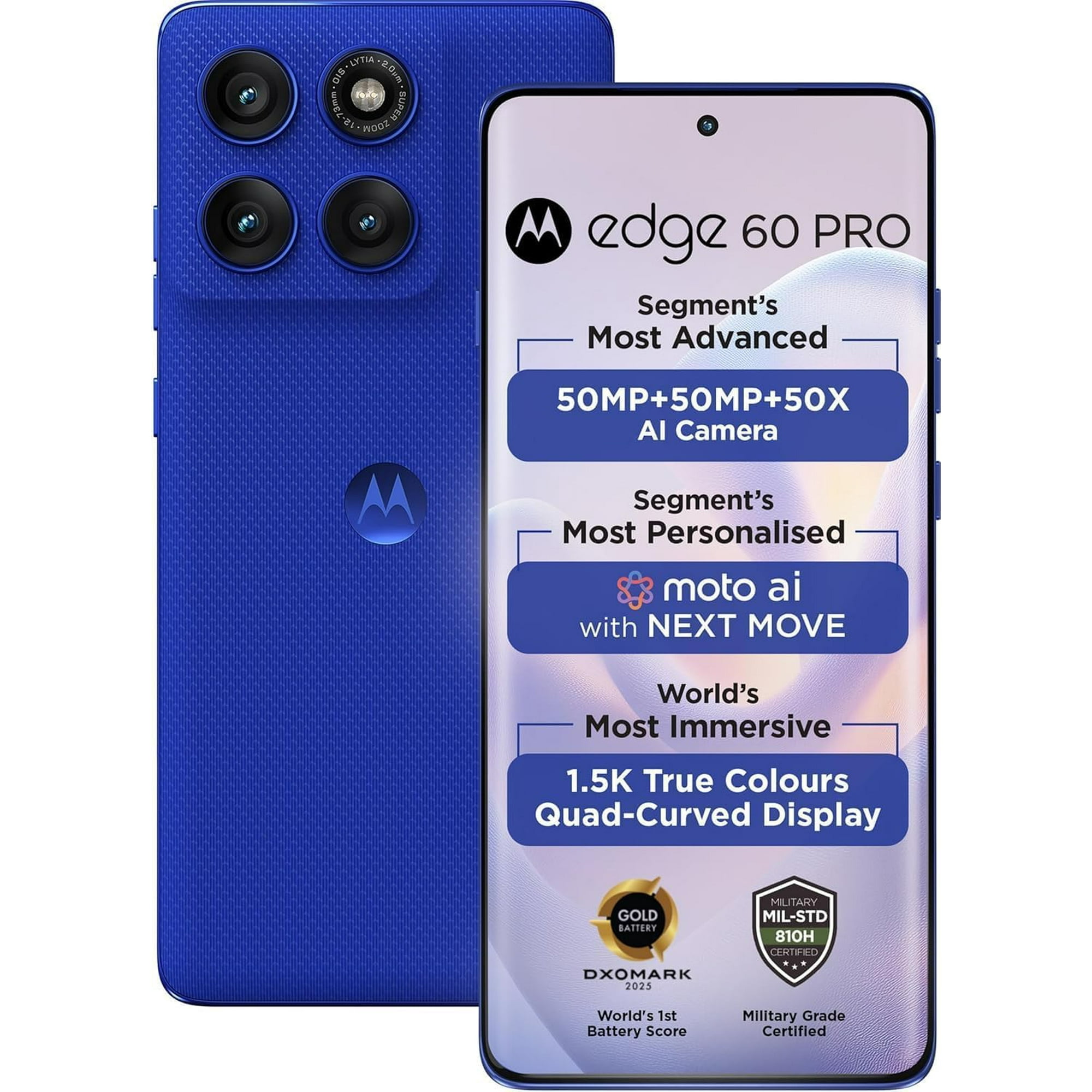 Motorola Moto Edge 60 Pro (512GB,12GB RAM) - Brand New | 6.7