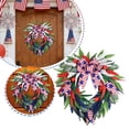 thumbnail image 4 of Patriotic 4th of July Wreath for Front Door Red White Blue Independence Day Memorial Day Summer Farmhouse Wall Door Decoration(F,One Size), 4 of 7