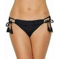 thumbnail image 2 of Becca BLACK Hipster Side Tie Bikini Swim Bottom, US Large, 2 of 4