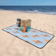 thumbnail image 6 of Cotton Bath Towels for Bathroom - Conch Print Light Blue Microfiber Quick Dry Towels for Body Bath Sheets, Personalized Beach Towel, Soft Shower Towels for Travel Home Beach 27*55in, 6 of 7