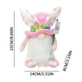 thumbnail image 6 of KCEHTA Easter Gnomes Plush Spring Easter Bunny Gnomes Decorations for Home Office Indoor Table Decor, 6 of 6