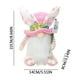 thumbnail image 2 of Decoraciones de Pascua, adornos de Pascua, regalos de Pascua, lindo conejito sin rostro, muñeco de tela, adorno de marioneta, muñecas de Pascua, 2 of 2