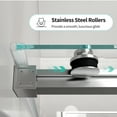 thumbnail image 4 of LiviNest Frameless Double Sliding Shower Door: 68-72 Inch Adjustable Width 10mm Tempered Glass - Soft Close Waterproof Design for Hotel Bathroom Upgrade & Commercial Installation, 4 of 6