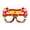 A007- Color G, variant on Spain Flag Fan Glasses - Soccer Game Cheering Prop with Country Symbol Design, Party Decoration Eyewear - Football Match Supporters, Sports Event Celebrators, Festival Party Goers
