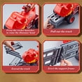 thumbnail image 7 of 7 in 1 Dinosaur Launching Truck Toys Set, Carrier Truck Race Track Toys, Foldable Track & Missile Launcher, Dinosaur Truck with 3 Die-Cast Toy Cars, 3 Soft Missiles Toys, Xmas Birthday Gifts for Boys, 7 of 7