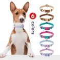 thumbnail image 6 of Wolfone Waterproof Dog Collar with Quick Release Buckle， Cute Adjustable Collar for Dogs Comfort Sturdy Durable Odor Proof Easy Care（Spun Sugar 28-36cm）, 6 of 7