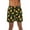 Black - Pineapples, variant on Whiskey and Oak Men’s Swimming Trunks Shorts with Pockets Quick Dry Bathing Suit (Black - Flamingo, X-Small)