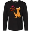thumbnail image 3 of Inktastic I Love Crested Geckos Long Sleeve T-Shirt, 3 of 5