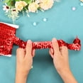 thumbnail image 3 of Unique Bargains 10 Yards Bande de Ruban à Sequins Élastiques 1.8 Pouces, Rouge, 3 of 4