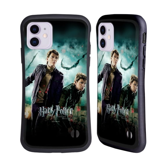 Head Case Designs Officially Licensed Harry Potter Deathly Hallows VIII Fred & George Weasley Hybrid Case Compatible with Apple iPhone 11