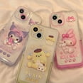 thumbnail image 2 of Sanrio Hello Kitty Kuromi Cinnamoroll con soporte Invisible funda de teléfono para iPhone 14 13 12 11 Pro Max 14 Pro funda anticaída xuanjing unisex, 2 of 2