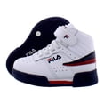 thumbnail image 4 of Fila Boys' Heritage Mid-Top Sneakers - white/navy/red, 9 toddler, 4 of 12