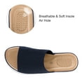 thumbnail image 6 of Pennysue Women's Knit Platform Sandals Navy Blue Slide Sandals With Air Cushion 10M, 6 of 6