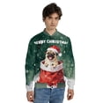 thumbnail image 4 of Santa Surprise Gift Pug Merry Cheerful Christmas All Over Print 3D Baseball Jacket Dog Lover Gifts Bomber Jacket Softball - 12021, 4 of 6