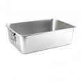 thumbnail image 2 of Cat for Indoor Cats, Open Top Pet Litter Tray, Stainless Steel Pet Litter Basin, Portable Cat Sand Box, Sturdy Large Kitten Toilet 60x40x10cm w Handle, 2 of 10