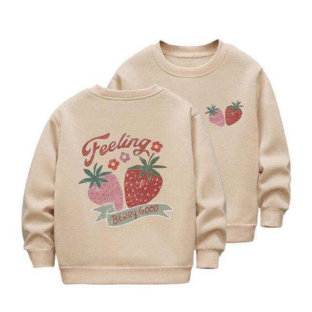 djtdsds Chandails en Molleton pour Adolescentes, Manches Longues Automne et Hiver pour Enfants, Épais et Chaud, Col Rond, Chandail à Capuchon pour Garçons et Filles, Chandails en Molleton Mignons Taille : 7-8 Ans