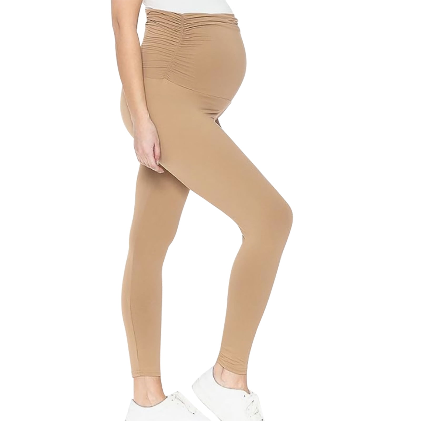 Wyongtao Women's Maternity Joggers Casual Yoga Sweatpants Quick-Dry Lightweight Active Pants,Khaki