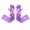 Purple, variant on Yesbay 1 Pair Long Gloves Silky Material Fancy Dress Gloves Wedding Dress Photography Accessories