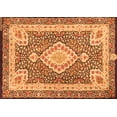 thumbnail image 1 of Ahgly Company Indoor Rectangle Medallion Orange Traditional Area Rugs, 7' x 10', 1 of 1