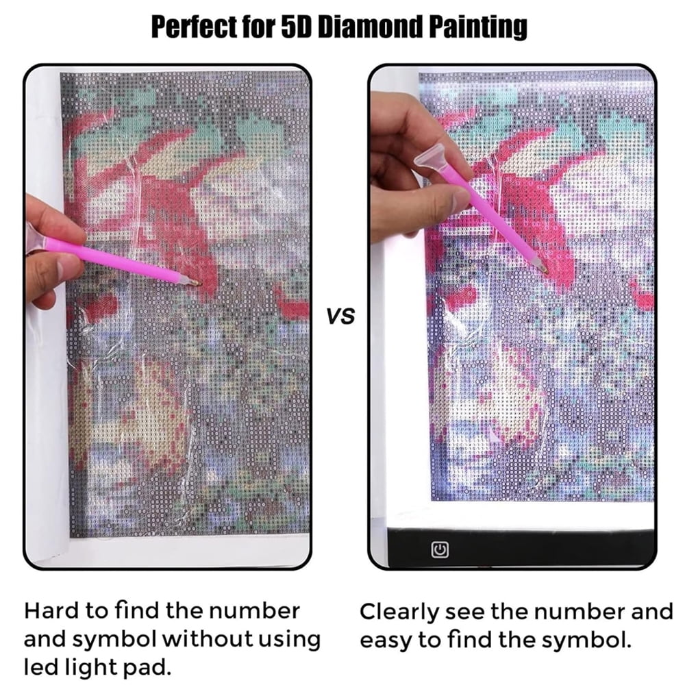 A3 Led Drawing Copy Pad Three Level Dimmable Led Light Pad Drawing Board Tracing Light Box Game Learning Educational Auxiliary Tools USB For Artist Animation Sketch Architecture Painting Board