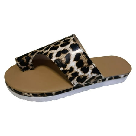 2025 Clearance! asdoklhq Womens Shoes Clearance Under $20Ankle Strap Slide Sandals Flats Flip-Flops Shose