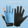 thumbnail image 5 of 1 Pair Fishing Gloves Anti-slip 2 Fingers Cut Ice Silk Fish Hand Protection, 5 of 13