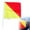 Yellow, variant on 1 Pc Semaphore Race Conducting Flags Language Red and Yellow Travel