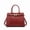 Red, variant on Crocodile Print Full-Grain Cowhide Purse Top-Handle Bag Genuine Leather Women's Handbag