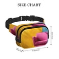 thumbnail image 4 of Kdxio Bright Pink Chair Crossbody Double Layer Waist Bag Belt Bag for Unisex Fanny Pack Fashion Waist Packs for Hiking Running Shopping Traveling, 4 of 9