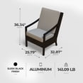 thumbnail image 2 of Four Seasons Courtyard Wilmette 4 Piece Wicker Deep Seating Set, Neutral, 2 of 6