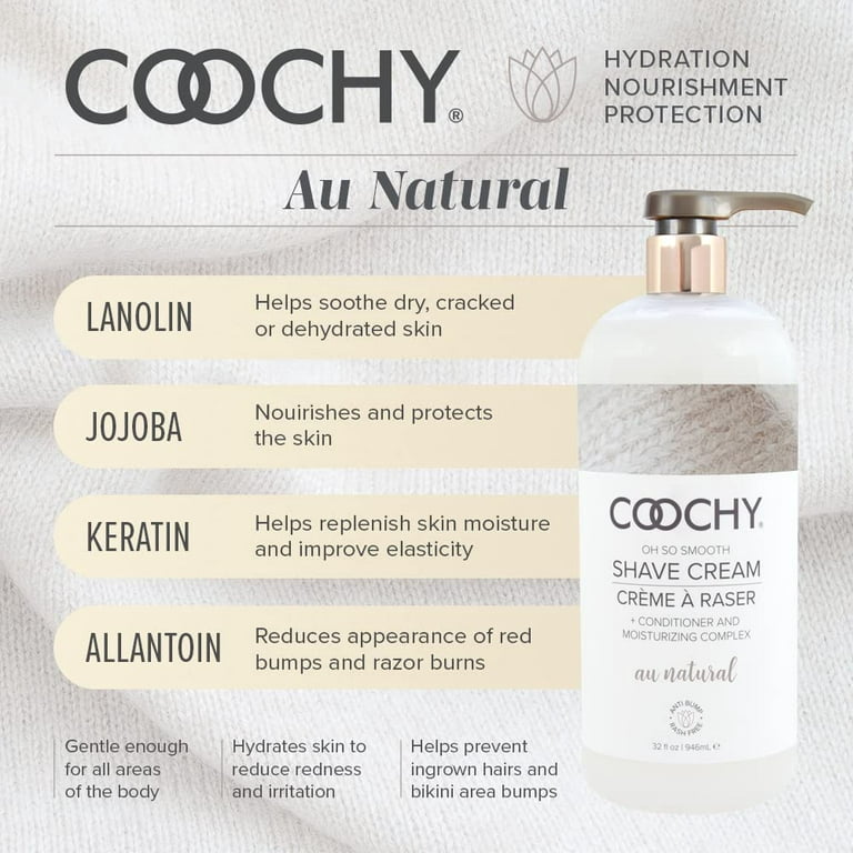 Coochy Oh So Smooth Shave Cream - Au Natural (Fragrance Free)