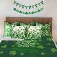thumbnail image 3 of Luxury Plush St. Patrick''s Shamrock Blanket Clovers Green Gnome Leaf Saints Throw Blanket for Couch,Lightweight Soft and Warm Throws Blankets for Sofa Bed Living Room in Spring 40"x30", 3 of 6