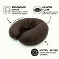 thumbnail image 4 of Royal Massage Deluxe Universal Massage Face Pillow Replacement Memory Foam Cushion Headrest (Chocolate), 4 of 7