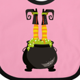 thumbnail image 4 of Inktastic Halloween, Witch Cauldron, Witch Legs, Potion Boys or Girls Baby Bib, 4 of 4