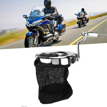 Goldstrike Big Ass Drink Holder (black) With Black Left Side Accessory Mount For Gold Wing : Ciro