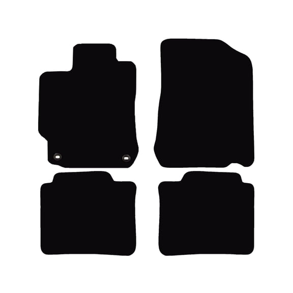 Carpet Floor Mats, Custom Fit, Black, 4-Piece Set, Fits 2012-2017 Toyota Camry, Made in USA
