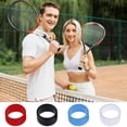thumbnail image 3 of 4Pcs/lot Silicone Tennis Racket Grip Ring Handle Closure Rubber Sweat-absorbing Band Fixed Stretchable Handle Tennis Accessories WHITE, 3 of 6