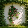 thumbnail image 1 of PEONAVET Décoration Murale Plantes et Vignes Roses et Vertes, 1 of 6