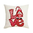 thumbnail image 2 of TUWABEII Regalos de San Valentín Funda de almohada con estampado de San Valentín Funda de cojín de lino para sofá Decoración del hogar Funda de cojín Funda de almohada familiar Regalos para mujeres, 2 of 5