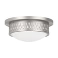thumbnail image 3 of Livex Lighting Westfield Ceiling Mount in Brushed Nickel, 3 of 10