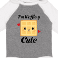 thumbnail image 4 of Inktastic Waffle Pun Im Waffle-y Cute Girls Long Sleeve Baby Bodysuit, 4 of 5