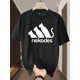 thumbnail image 1 of Men'S Trendy Casual Round Neck T-Shirt - 100% Cottonr Knit, Cartoon Cat Graphic Print, White Design, Perfect for Summer Daily Wear, Relaxed Fit Tee | Playful Graphic Tee | Smooth Texture Shirt, 1 of 6