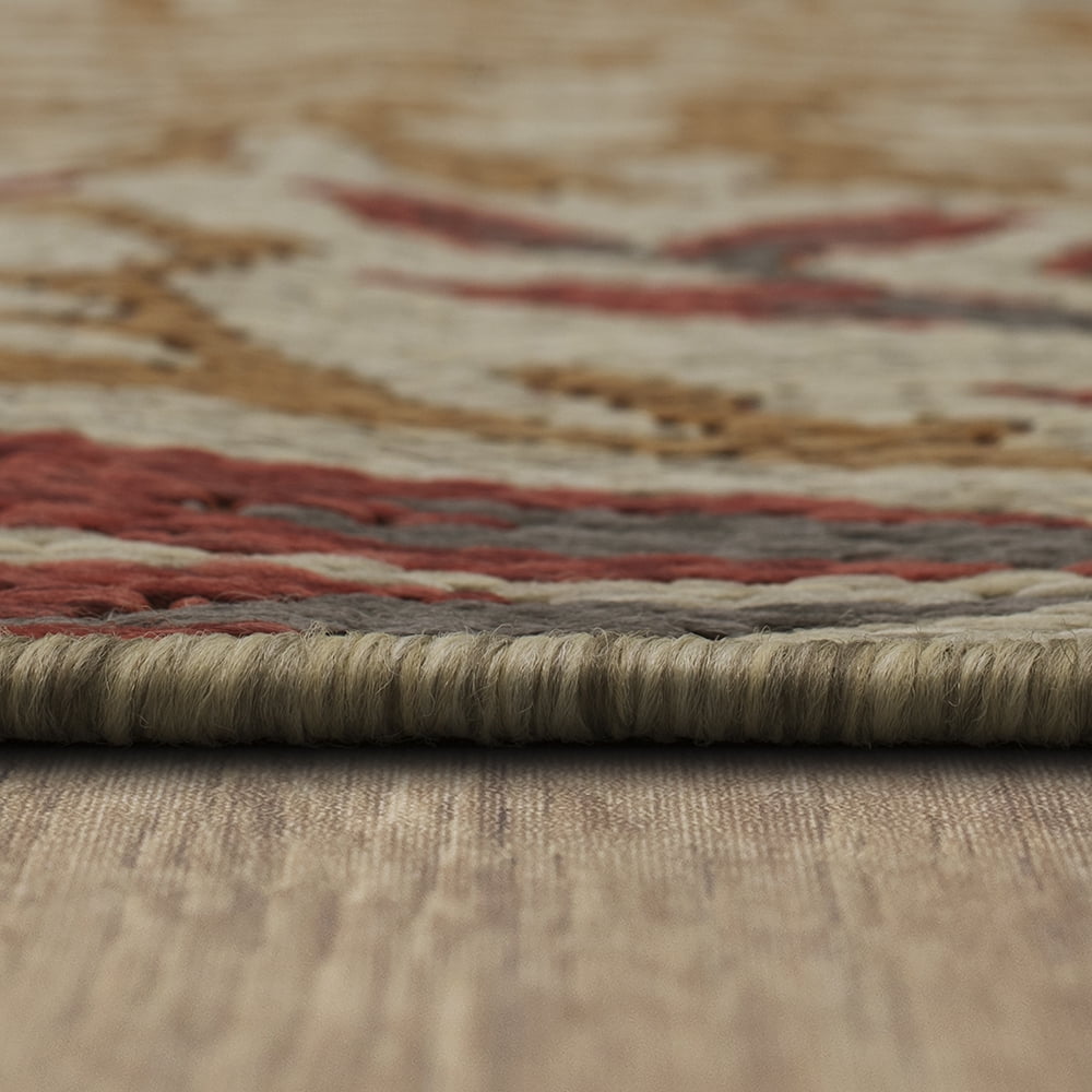 Mohawk Home Underwater Cove Outdoor Area Rug, Rust, 10' x 13'