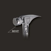 Stiletto TIB14RMC 14-oz TIBONE Titanium Hammer Milled Face with Curved Handle
