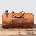 thumbnail image 4 of Bolso de mano de cuero de vaca para hombre, bolsa de viaje, Estilo Vintage, para gimnasio, deporte, 4 of 4