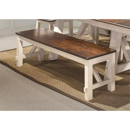 Winslow Farmhouse Cherry Dining Bench Walmart Com