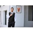 thumbnail image 6 of COOFANDY Vest and Tie Sets for Men 3PC Waistcoat Paisley Jacquard Necktie Pocket Square Formal Tuxedo Vests, 6 of 9