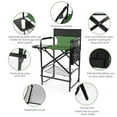 thumbnail image 5 of Ktaxon 31" Oversized Folding Director Chair, Heavy Duty Camping Chairs with Side Table & Cup Holder, Makeup Artist Seating with Storage Bag, Supports 300 lbs, Green, 5 of 14