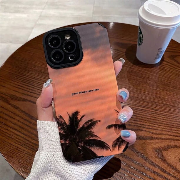 Funda de teléfono Art Sea para iPhone 14, 13 Pro Max, 11, 12 Pro, 7, 8 Plus, X, XS, Max, XR, a prueba de golpes, estilo de rayas, funda trasera suave de moda